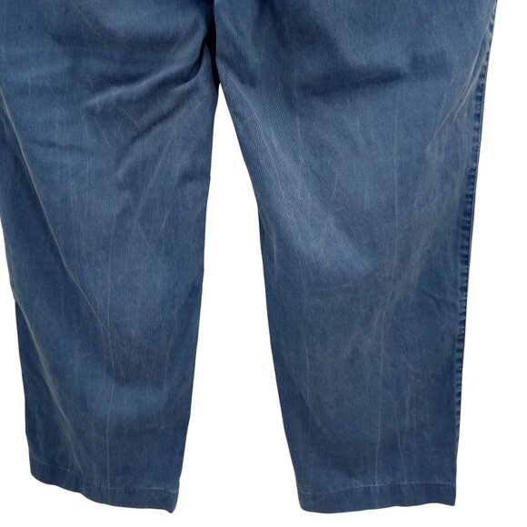 Hiltl The Ultimate Trousers Blue Flat Front Cotton Dress Pants Size 38 x 26 - Picture 10 of 12